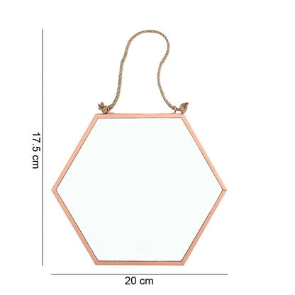 Hexagon Geometric Hanging Mirror – Modern Mystical Home & Altar Décor