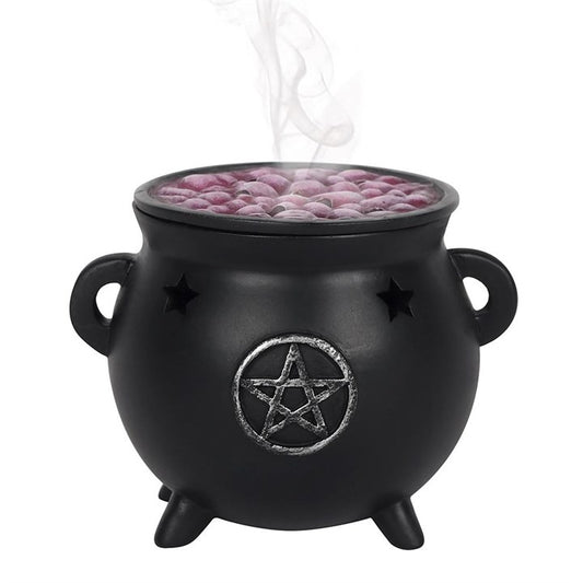 Pentagram Cauldron Incense Cone Burner – Witch’s Altar Smoke Vessel