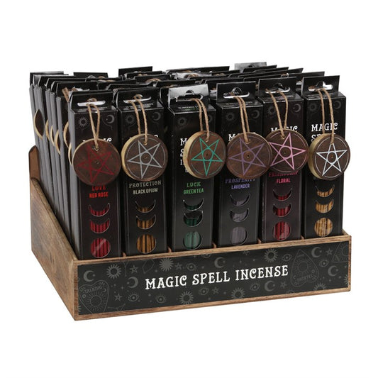 Set of 48 Magic Spell Incense Packs with Holders – Protection, Prosperity, Love, Luck & More