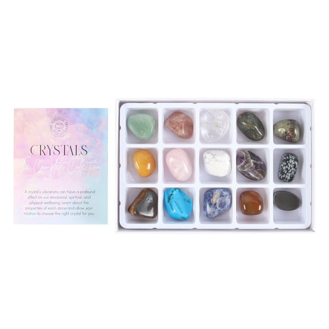 Crystal Healing Starter Kit – 15 Chakra Balancing Tumblestones
