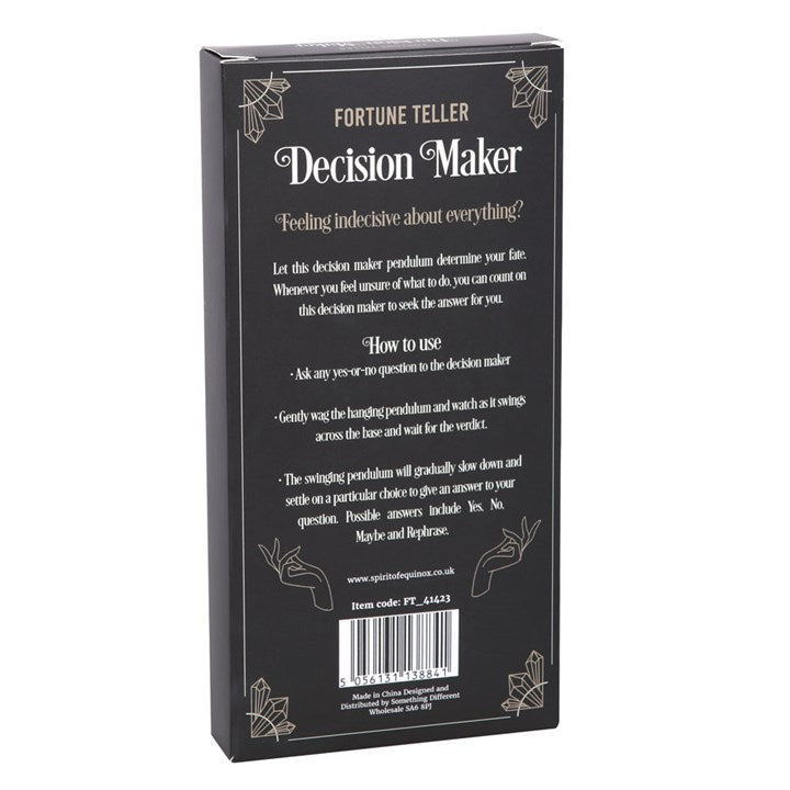 Pendulum Decision Maker – Metal Yes/No Fortune Tool