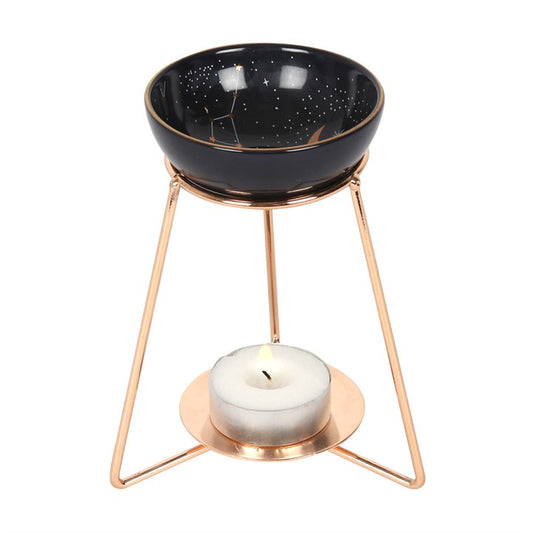 Constellation Oil Burner – Modern Gold Wax & Fragrance Diffuser for Celestial Décor