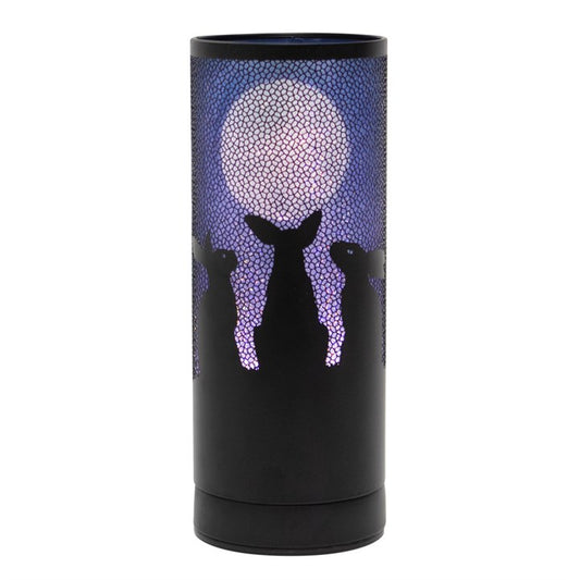 Lisa Parker Moon Gazing Hares Aroma Lamp – LED Fragrance Oil Burner (USB Powered)
