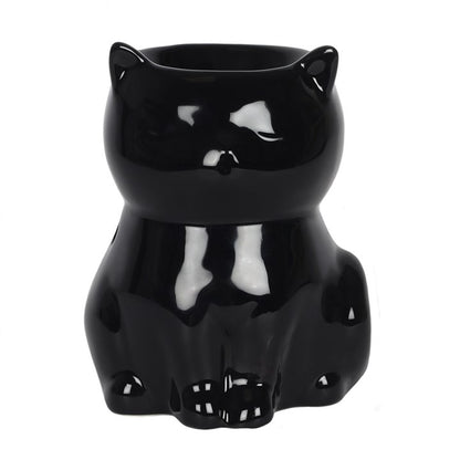 Black Cat Oil Burner – Ceramic Aroma & Wax Melt Burner for Mystical Home Décor