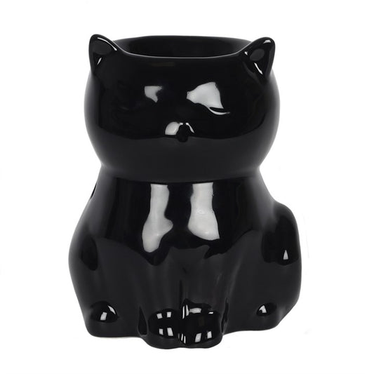 Black Cat Oil Burner – Ceramic Aroma & Wax Melt Burner for Mystical Home Décor