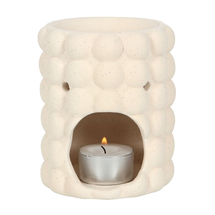 Bubble Oil Burner – Speckled Dolomite Aroma & Wax Melt Warmer for Modern Homes