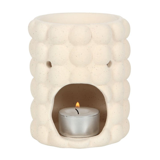 Bubble Oil Burner – Speckled Dolomite Aroma & Wax Melt Warmer for Modern Homes