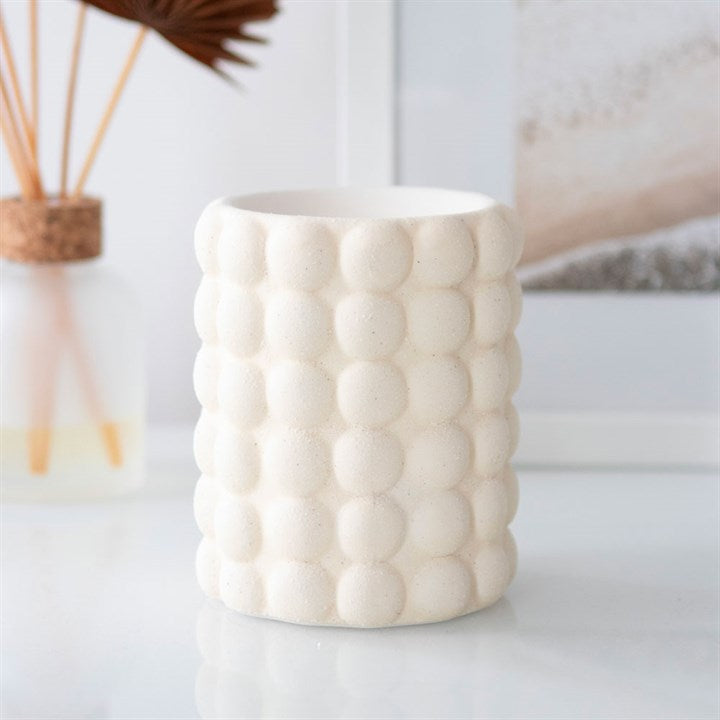 Bubble Oil Burner – Speckled Dolomite Aroma & Wax Melt Warmer for Modern Homes