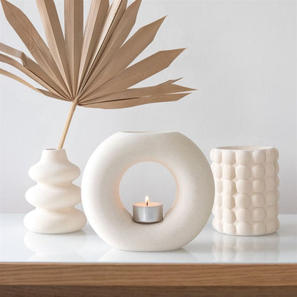 Bubble Oil Burner – Speckled Dolomite Aroma & Wax Melt Warmer for Modern Homes