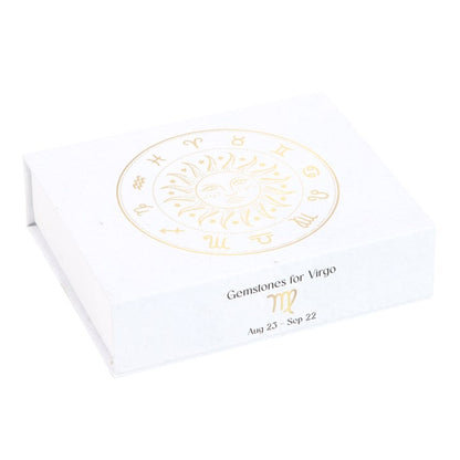 Virgo Zodiac Crystal Tumblestone Gift Set – Balance, Clarity & Protection
