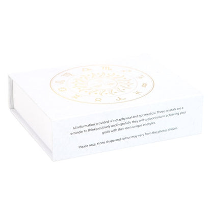 Virgo Zodiac Crystal Tumblestone Gift Set – Balance, Clarity & Protection