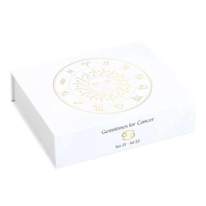 Cancer Zodiac Crystal Set – 5 Healing Tumblestones for Love, Protection & Intuition