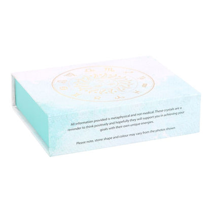 Sagittarius Zodiac Crystal Set – 5 Healing Tumblestones for Intuition, Peace & Adventure