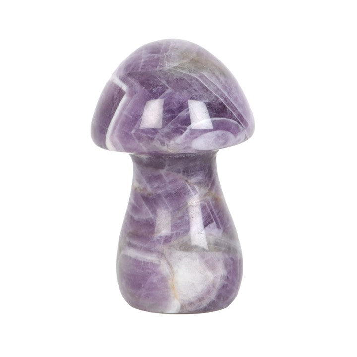 Amethyst Crystal Mushroom – Magical Healing Stone for Courage, Love & Positive Energy