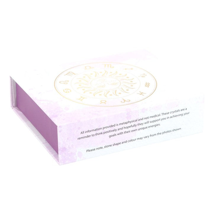 Aquarius Zodiac Crystal Set – 5 Healing Tumblestones for Innovation, Transformation & Spiritual Balance