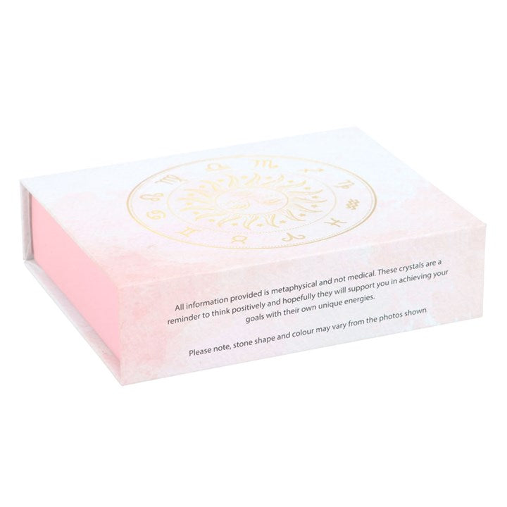 Aries Zodiac Crystal Set – 5 Healing Tumblestones for Passion, Clarity & Balance