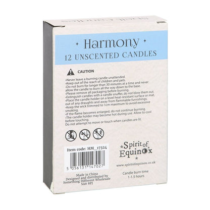 Pack of 12 Light Blue Harmony Spell Candles – Balance & Peace Ritual Candles