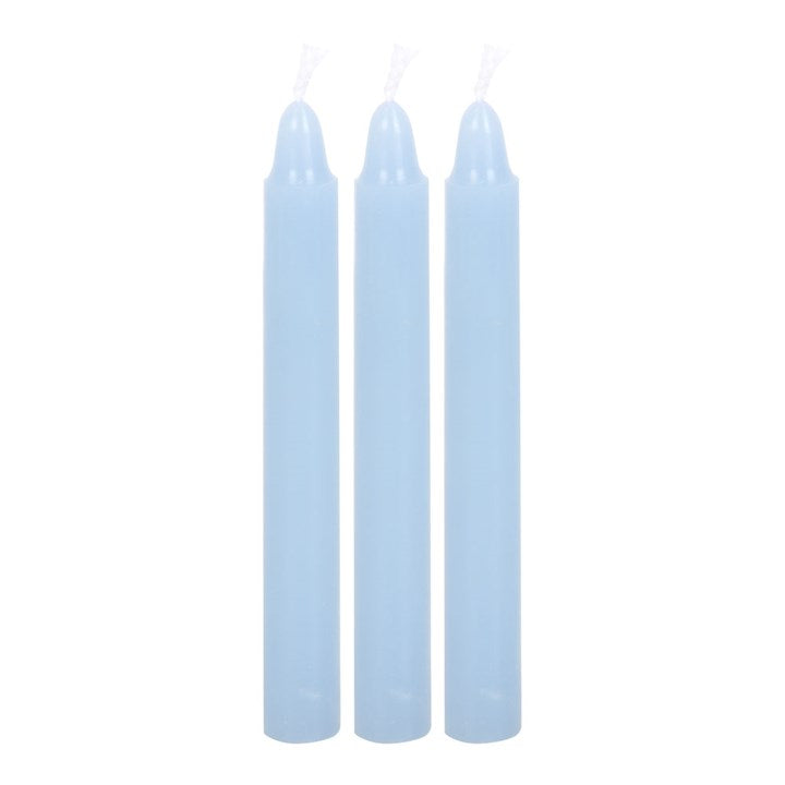 Pack of 12 Light Blue Harmony Spell Candles – Balance & Peace Ritual Candles