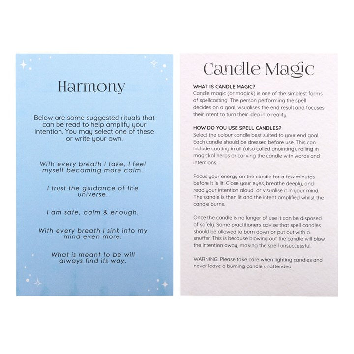 Pack of 12 Light Blue Harmony Spell Candles – Balance & Peace Ritual Candles