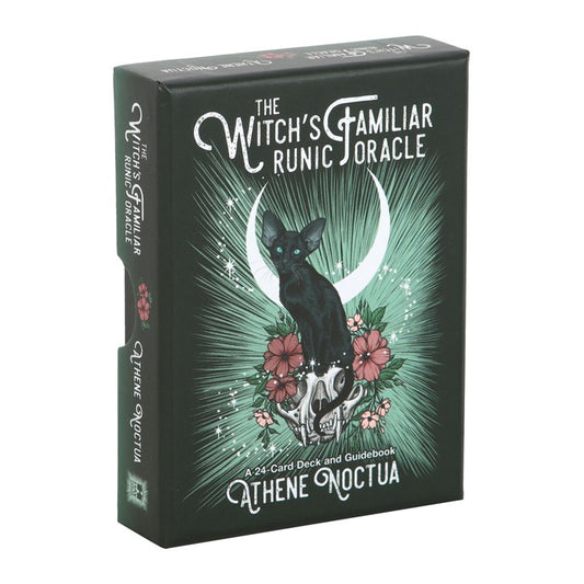 The Witch’s Familiar Runic Oracle – 24-Card Animal Spirit Deck & Guidebook by Athene Noctua