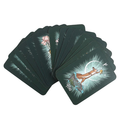 The Witch’s Familiar Runic Oracle – 24-Card Animal Spirit Deck & Guidebook by Athene Noctua