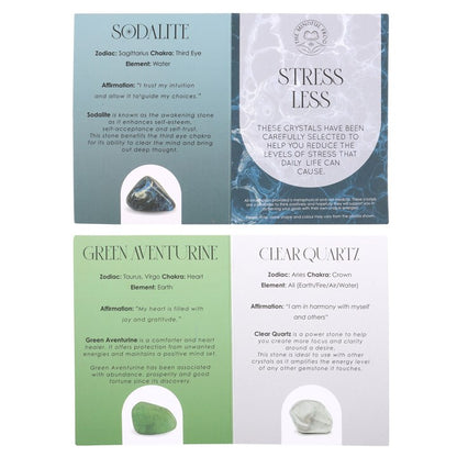 Stress Less Crystal Set – Green Aventurine, Clear Quartz & Sodalite