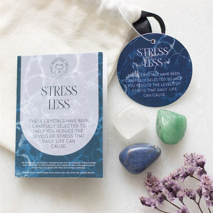 Stress Less Crystal Set – Green Aventurine, Clear Quartz & Sodalite