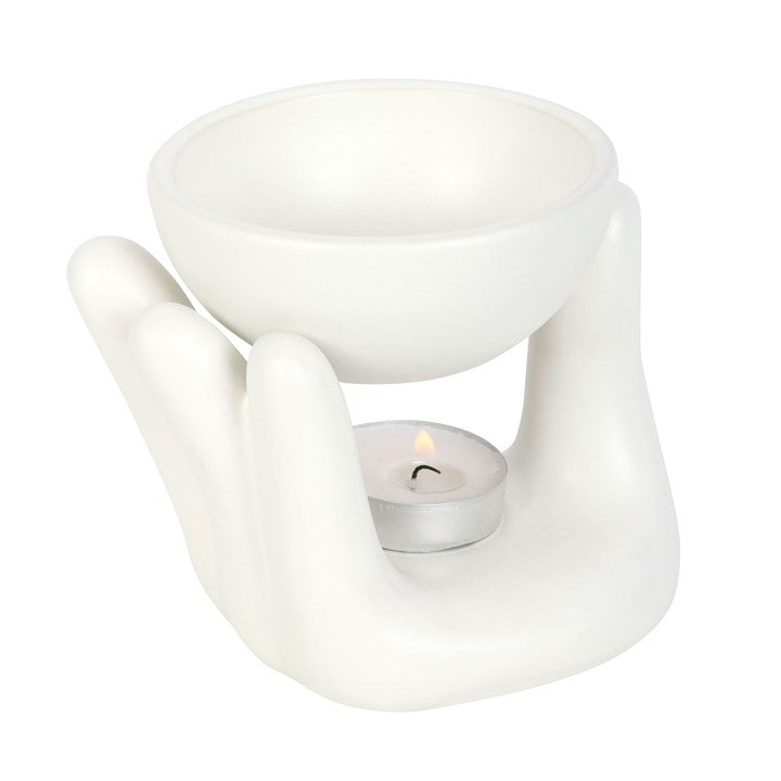 Ceramic Hand Oil Burner – Modern Aroma Burner for Fragrance Oils