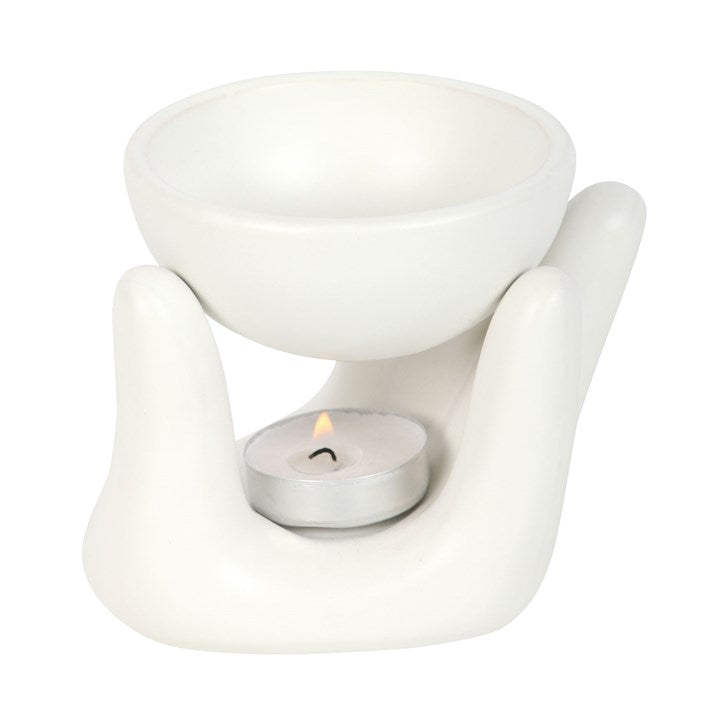 Ceramic Hand Oil Burner – Modern Aroma Burner for Fragrance Oils