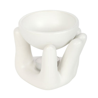 Ceramic Hand Oil Burner – Modern Aroma Burner for Fragrance Oils