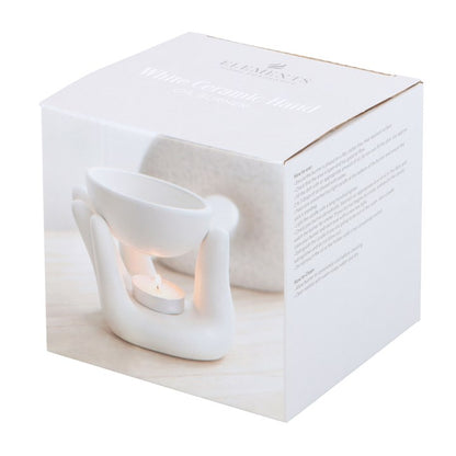 Ceramic Hand Oil Burner – Modern Aroma Burner for Fragrance Oils