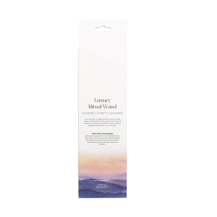 9in Ritual Smudge Wand with Rosemary, Palo Santo & Red Jasper – Cleansing, Strength & Grounding