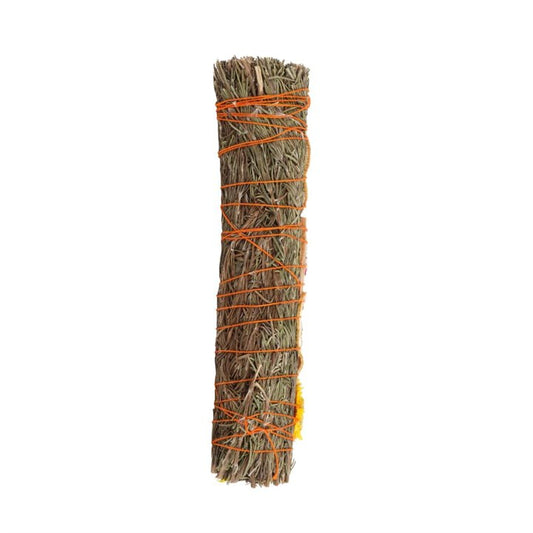 9in Ritual Smudge Wand with Rosemary, Palo Santo & Quartz – Cleansing, Clarity & Spiritual Alignment