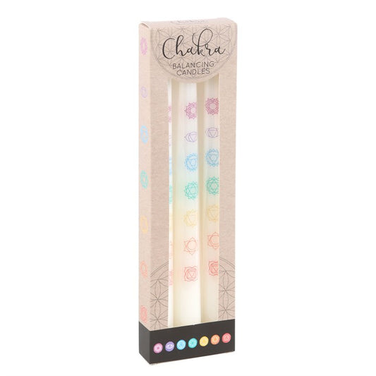Energy Alignment Candle Set – 3 Chakra Balancing Taper Candles