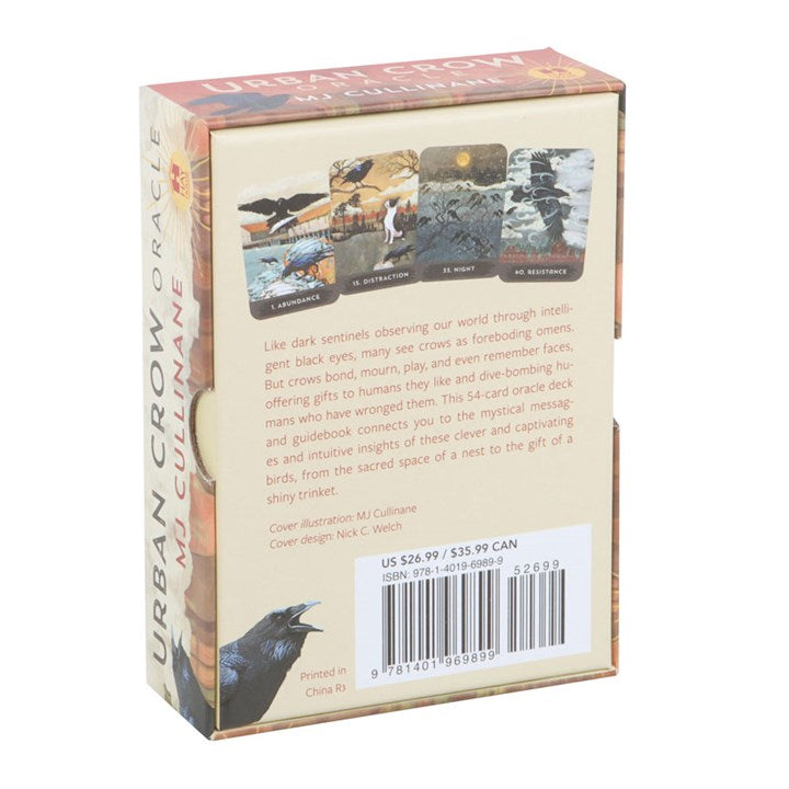 Urban Crow Oracle Card Deck by MJ Cullinane – 54 Cards & Guidebook