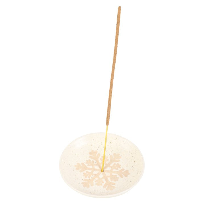 Winter Solstice Incense Holder – Snowflake Ash Catcher Plate