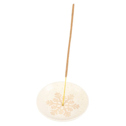 Winter Solstice Incense Holder – Snowflake Ash Catcher Plate