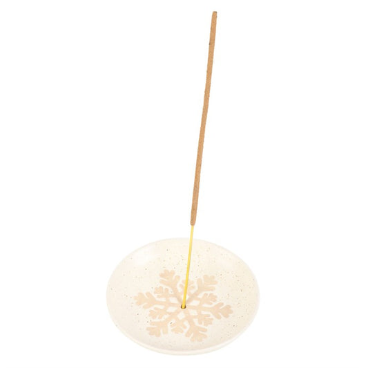 Winter Solstice Incense Holder – Snowflake Ash Catcher Plate