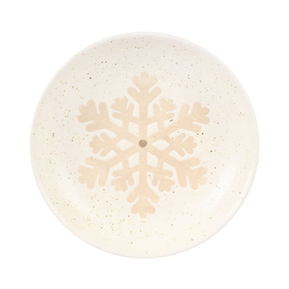 Winter Solstice Incense Holder – Snowflake Ash Catcher Plate