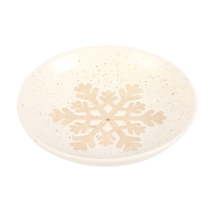 Winter Solstice Incense Holder – Snowflake Ash Catcher Plate