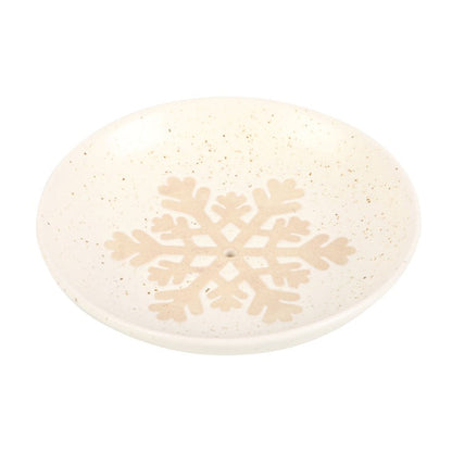 Winter Solstice Incense Holder – Snowflake Ash Catcher Plate