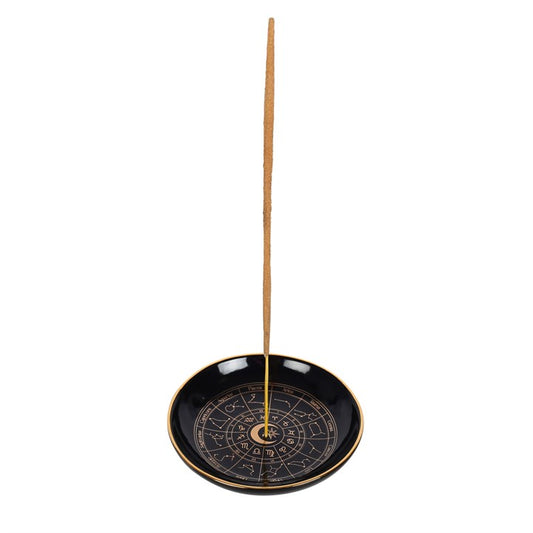 Astrology Wheel Ritual Incense Holder – Stick & Cone Celestial Dish