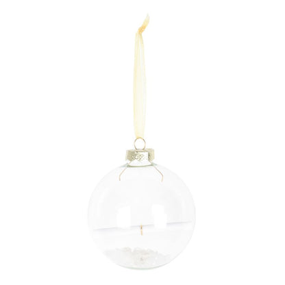 Clear Quartz Manifestation Christmas Bauble Kit – Festive Energy & Intention Ornament