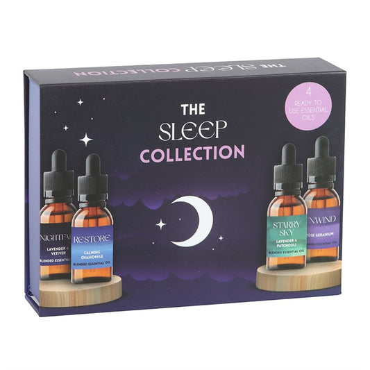 Sleep Essential Oil Gift Set – Relaxing Blends for Nightfall, Restore, Starry Sky & Unwind (4 x 10ml)