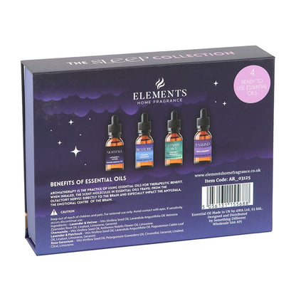 Sleep Essential Oil Gift Set – Relaxing Blends for Nightfall, Restore, Starry Sky & Unwind (4 x 10ml)