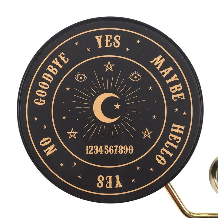Talking Board Pendulum Decision Maker – Mystical Divination Tool with Gold-Tone Sphere