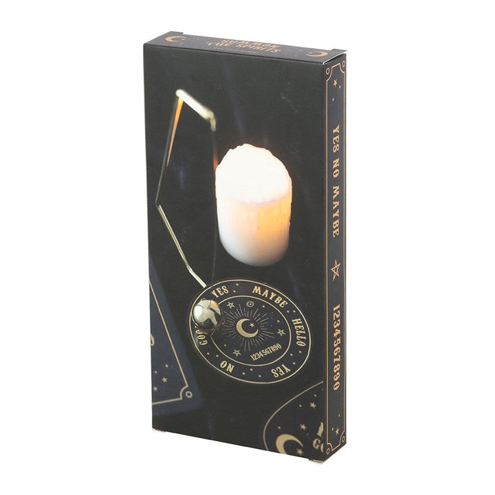 Talking Board Pendulum Decision Maker – Mystical Divination Tool with Gold-Tone Sphere