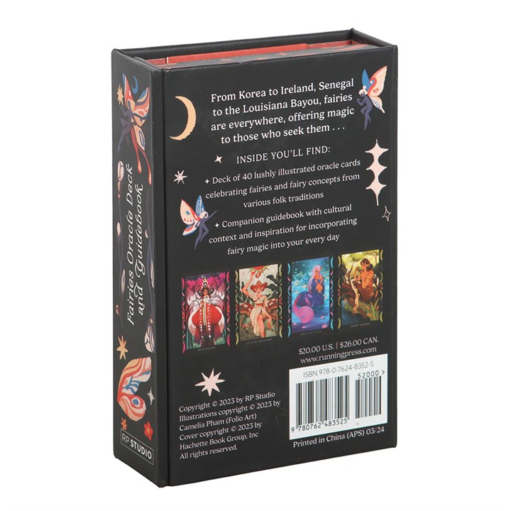 Fairy Folklore Oracle Deck – 40 Cards & 88-Page Guidebook