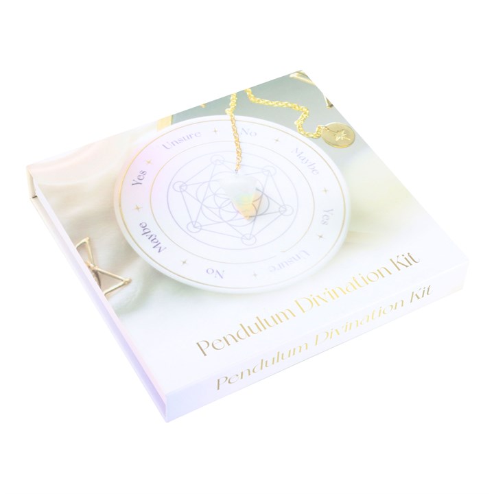 Opalite Pendulum Divination Kit – Flower of Life Board for Spiritual Guidance