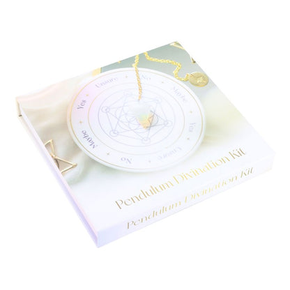 Opalite Pendulum Divination Kit – Flower of Life Board for Spiritual Guidance